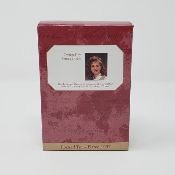 1997 Hallmark Son Pressed Tin Handcrafted Keepsake Holiday Christmas Ornament. - Picture 2 of 9